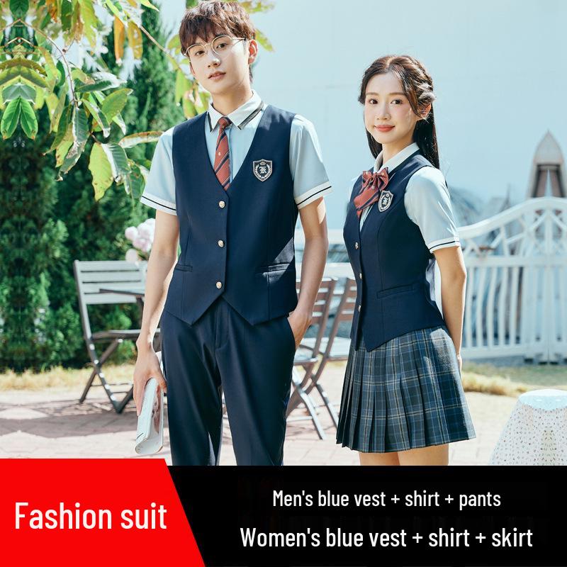 

Унисекс Преппи Жилет и Набор Юбки-Жакет - Стильный Жилет для Профессиональной или Бильярдной Клубной Одежды XXL