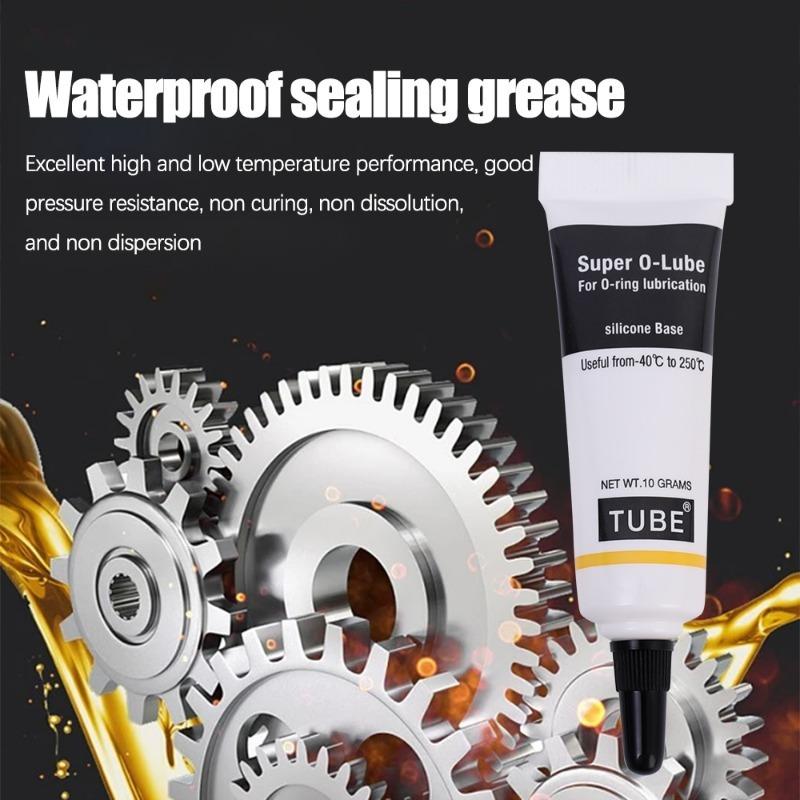 5PCS O-ring Silicone Grease Lubricant 10g Food Grade Bearing Lubrication Machine Waterproof Sealing Silicone Grease Lubricating