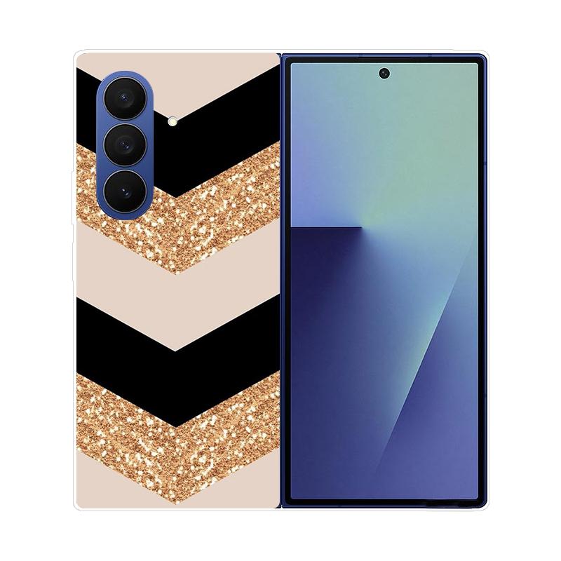 Etui Do Samsung Galaxy Z Fold 7 Przezroczyste Twarde Składane Luksusowe Malowane Do Samsung Galaxy Z Fold7 Clear Cover ZFold 7 Fundas