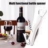 3 in 1 Wine Opener, Portable Beer Cap Lifter And Foil Cutter, Lever Corkscrew with Non Slip Handle, Stainless Steel Worm, Kitchen Bar Tool