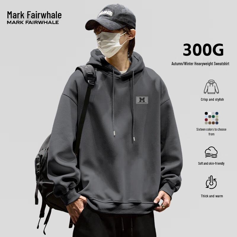 Mark Fairwhale Herren Schweres Kapuzensweatshirt