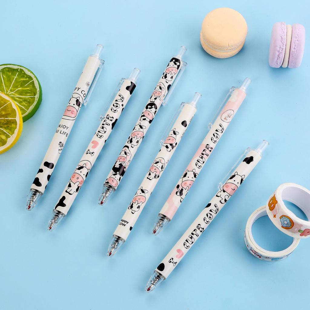 1 Pc Little Cow Pen Fluent Writing Suitable for Office Work, Brushing Questions, Signing Writing, Diaries, Notes, Student Classroom Prizes, Friend P