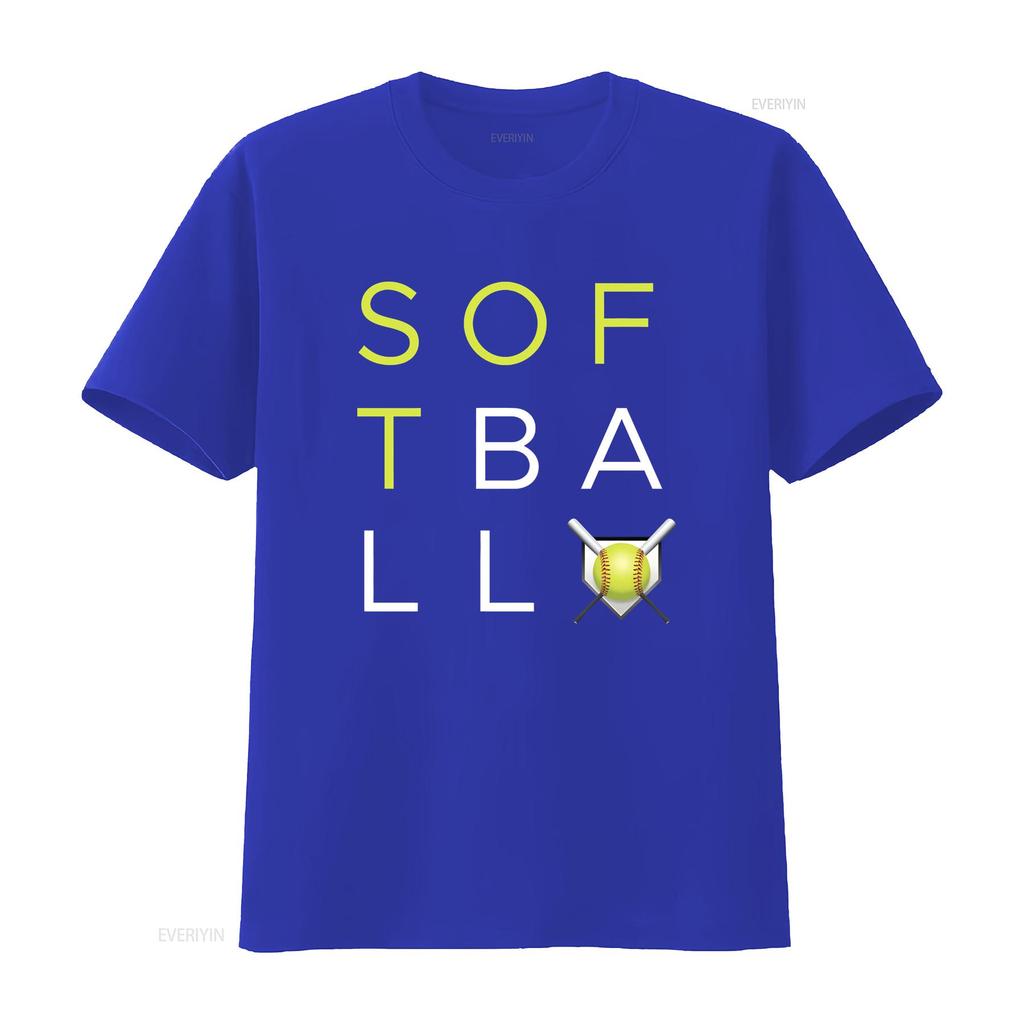 Softball Fan T Shirt Birthday vintage Washed Comfortable Stretched Stylish designer clothes fashion streetwear