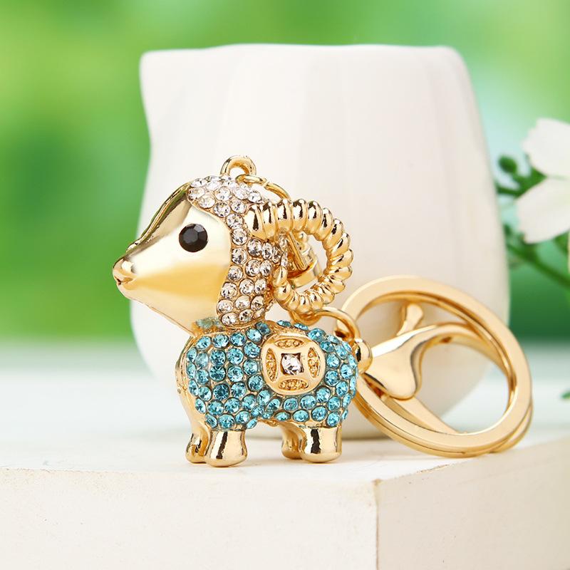 Cute Owl Crystal Rhinestones Crsytal Car Bag Keys Exquisite Pendant Cartoon Trendy Animal Key Chains Bag Charm