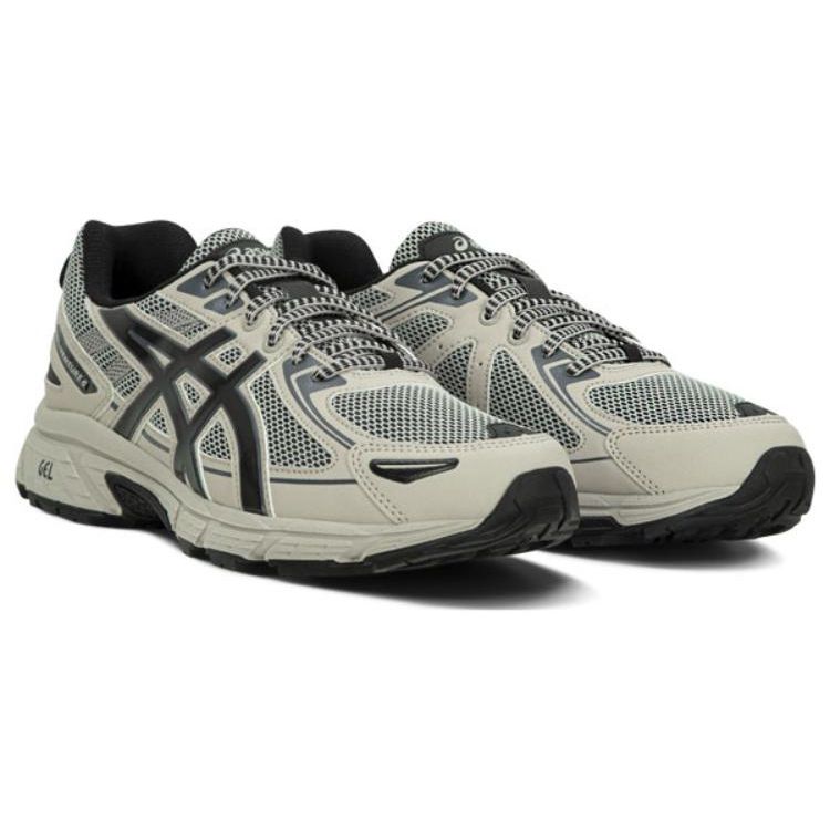 Asics Gel Venture 6 Feather Grey Black Men Sneakers Cream 1201A897-020