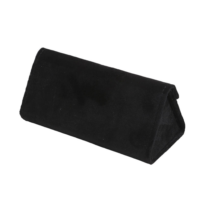 1PC Velvet Triangle Folding Glasses Women Case Elegant Sunglasses Case Purse Hard Men Elegant Reading Glasses Box