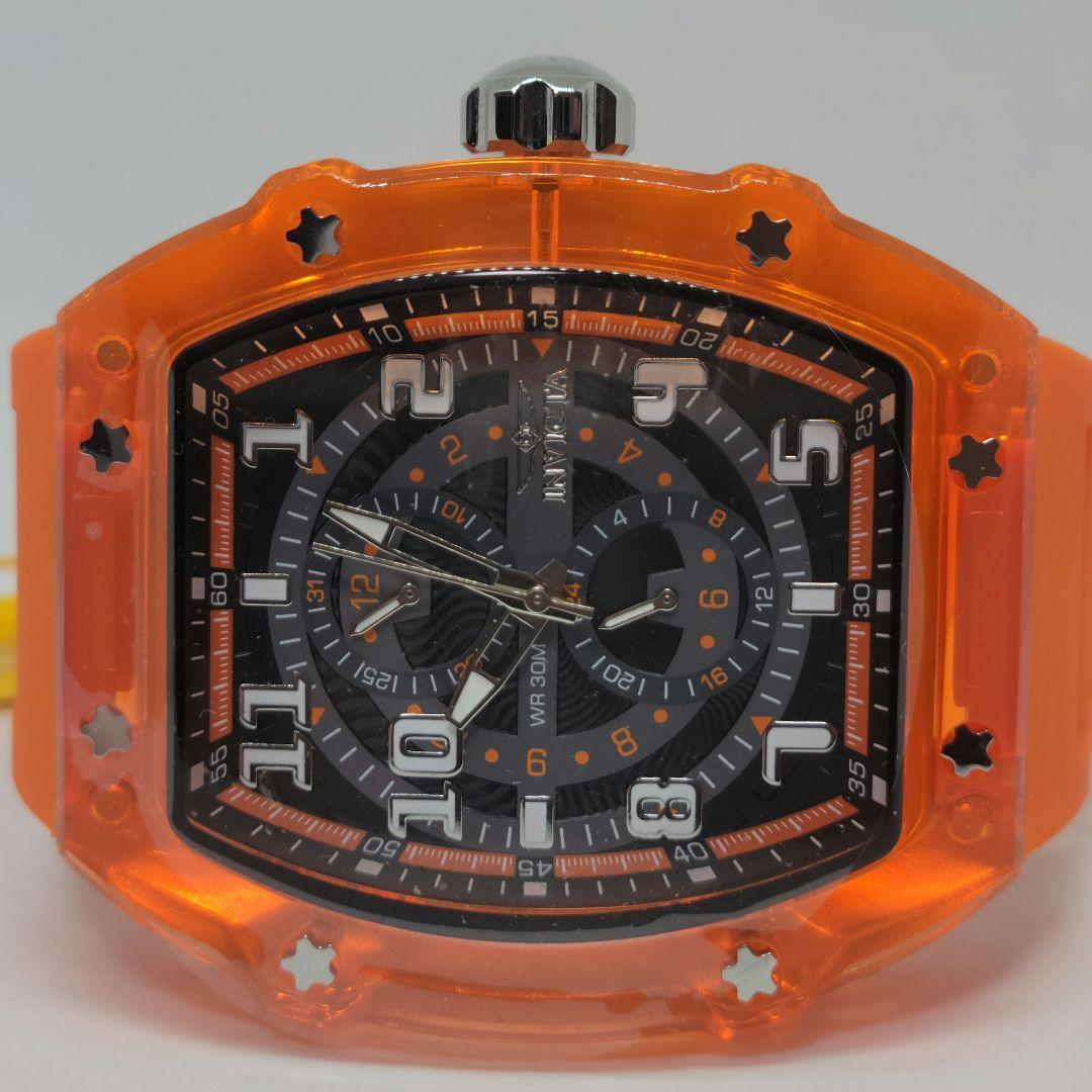 Used Invicta 48.5mm Racing Cyclone Orange