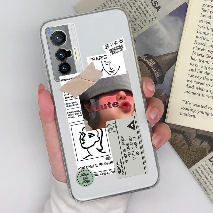 For Vivo X200S X27 X60 X80 X70 Pro Plus X21 Phone Covers Beautiful Forest Patterns Ultra Thin Transparent TPU Anti Fall Protective Shell For Vivo Case