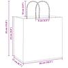 250 pcs Paper Shopping Bags with Handles Yellow 26 x 17 x 25 cm