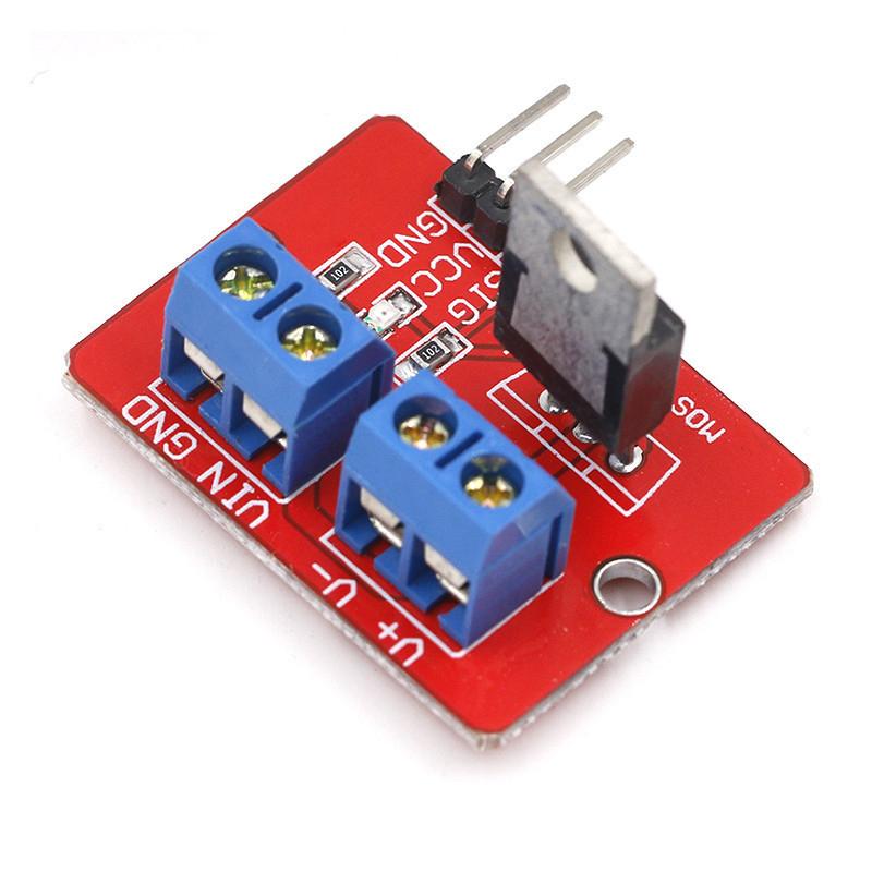 

0-24V Tdouble Usb Charge Dc-Dc Step-Down Converter Module Top Mosfet Button Irf520 Driver Module one size червоний