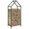 Firewood Rack Olive Green 40 x 25 x 90 cm Cold Rolled Steel