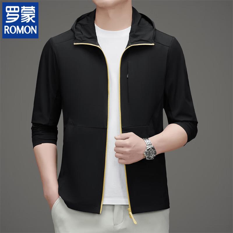 Romon Men s Hooded Sun Protection Casual Jacket M