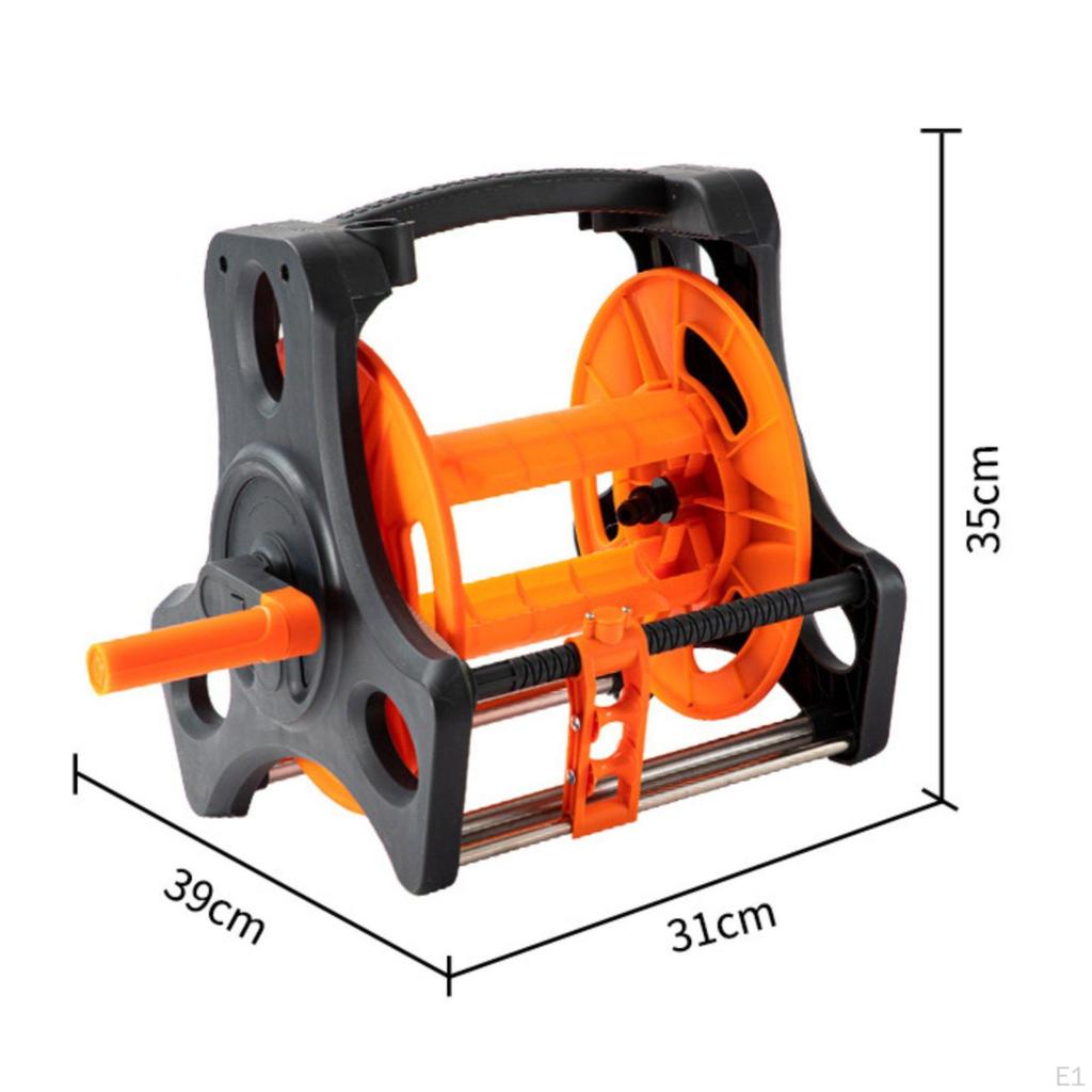 Automatic Hose Reel Cart Untangled Water Effortless to Use for Car Wash, Watering, Washing