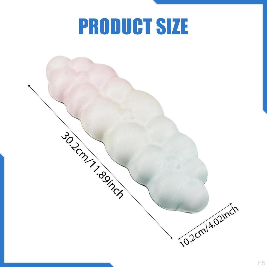 Reposamuñecas para Teclado Brazo de Ordenador Antideslizante Almohadilla para Codo de Escritorio de Portátil para Juegos Familia Amigos