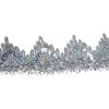 2 Yards Sequined Lace Trim Fabric Ribbon DIY Crafts 4CM Wide