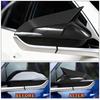 Side Rearview Mirror Cover Caps Carbon Fiber Black For 2024 2025 2026 Kia K4 New