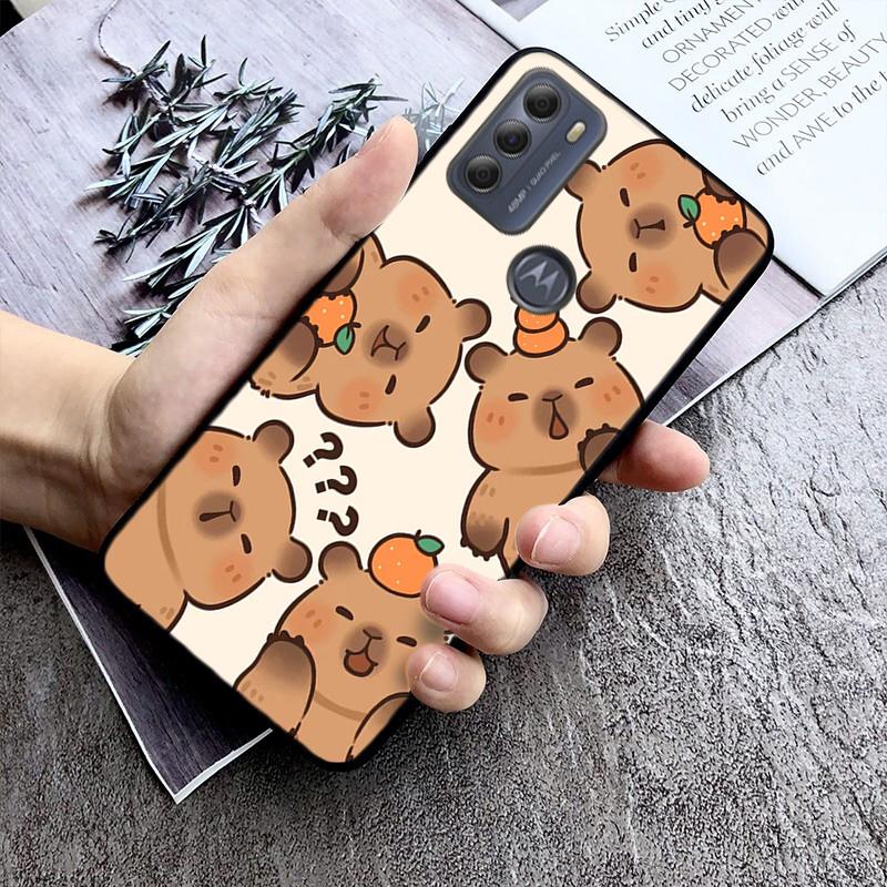 

Чохол Cute Capybara для Moto G84 G22 G32 G42 G52 G62 G53 G72 G60 G60S G100 G10 G20 G30 G13 G50 G 5G G Pure Moto G10 G20 G30