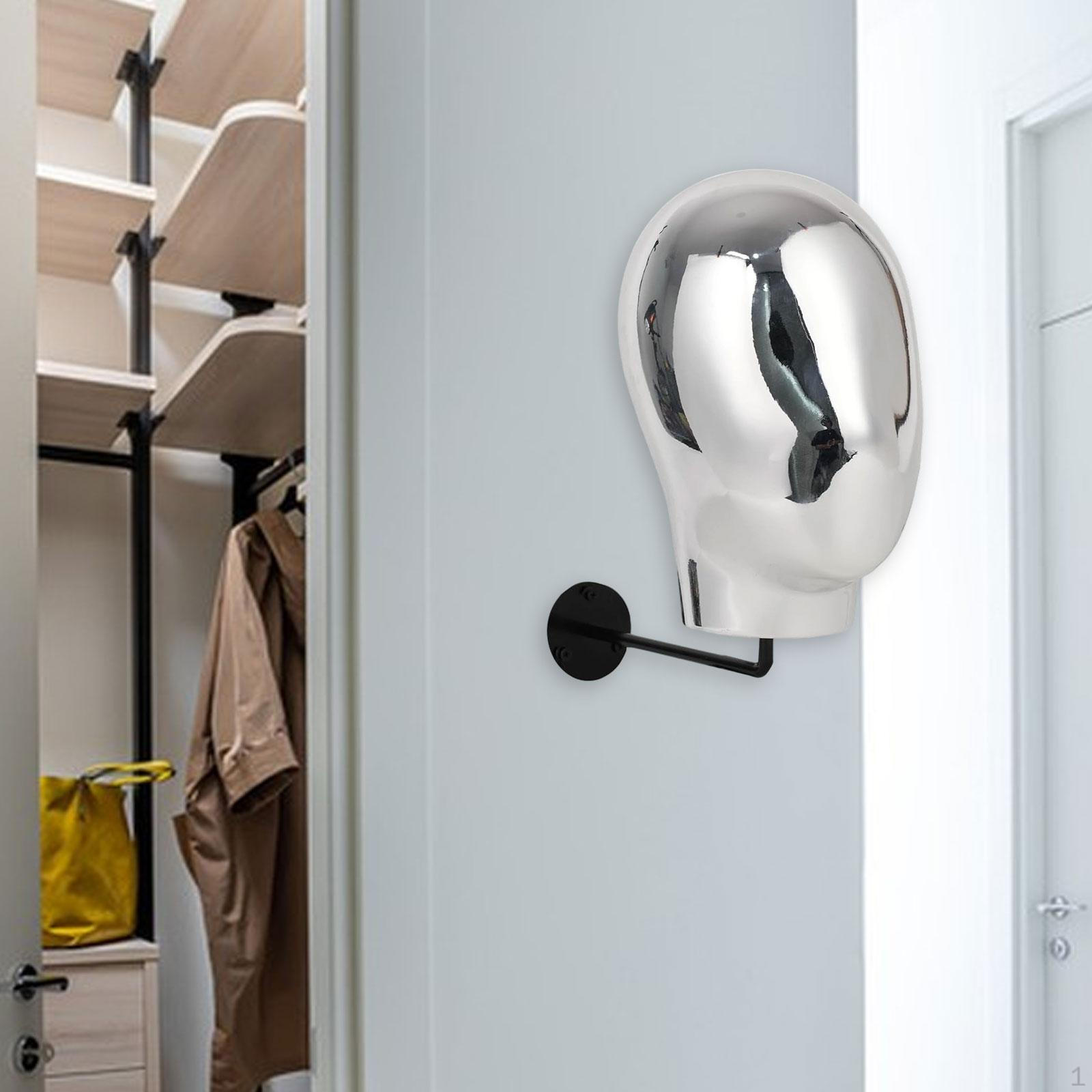 

Манекен Голова Парикмахерский Дисплей Стенд Настенный Гладкий Многоцелевой s Держатель Шляпа