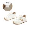 Foam Sole Leather Forrest Gump Shoes 2025 Spring New Thick Sole Heightening Sports Shoes Casual Women's Shoes Versatile Little White Shoes