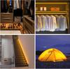 Wobane Motion Sensor LED Strip Light, 4m, Rechargeable, 2200mAh, 2m X 2 Strips, Stairs, Footwell, Ambient Lighting, Stick-On, Light Sensor, Indoor