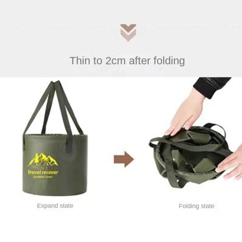 Portable Outdoor Fishing Bucket Foldable Foot Bath Bucket Gifts Water Buckets