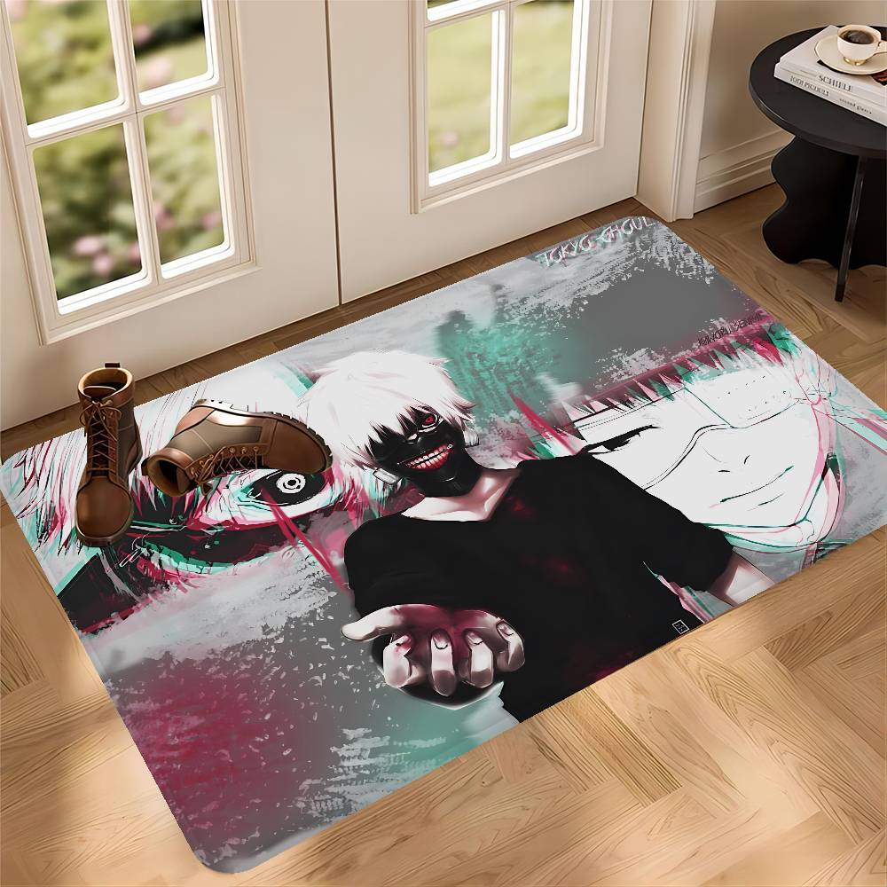 Tokyo Ghoul Anime Room Mats Cheaper Anti-slip Modern Living Room Balcony Printed Welcome Rug
