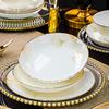 Jingdezhen Keramický jídelní talíř s listem ginkga