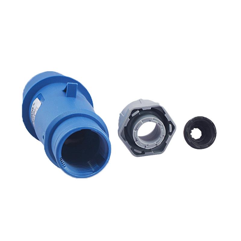 Industrial 32A 3-Pin IP44 Waterproof Plug & Socket Set, 250V Flame-Resistant Connector