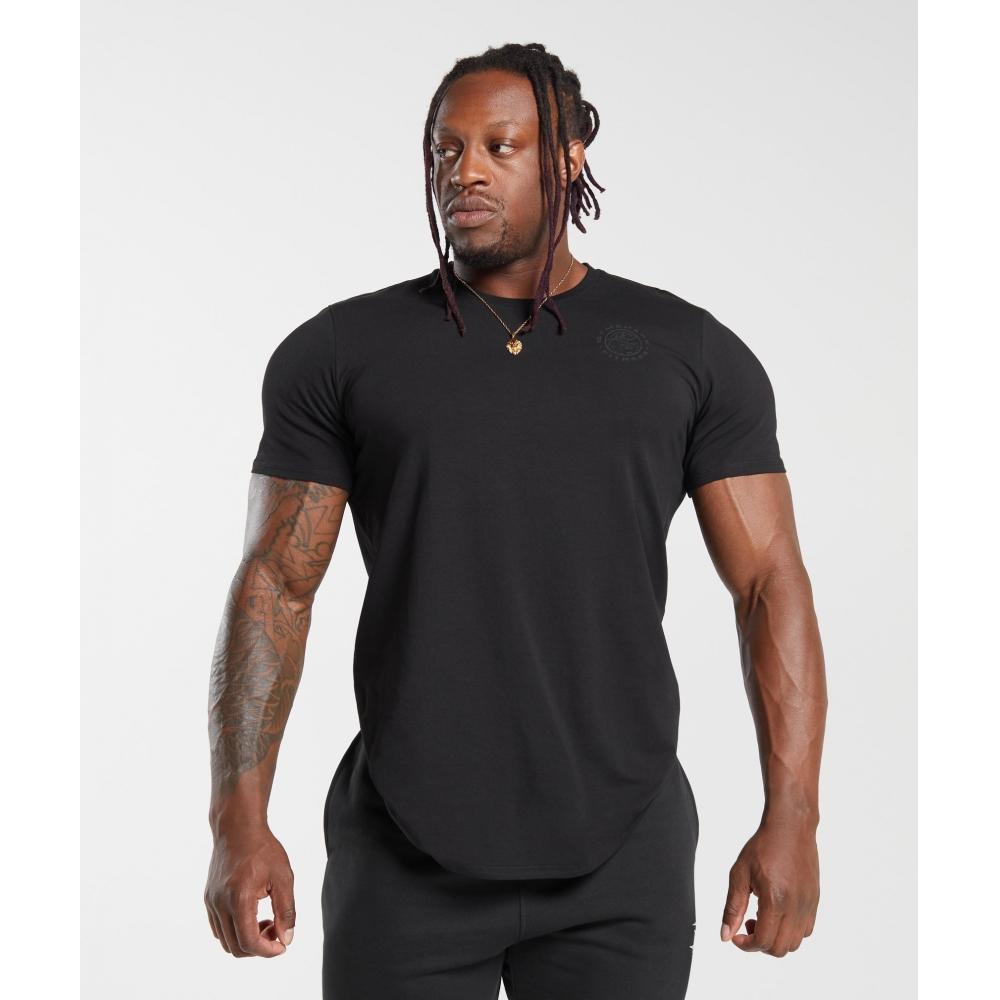 Gymshark Camiseta Legacy negra A5a3b Bb2j