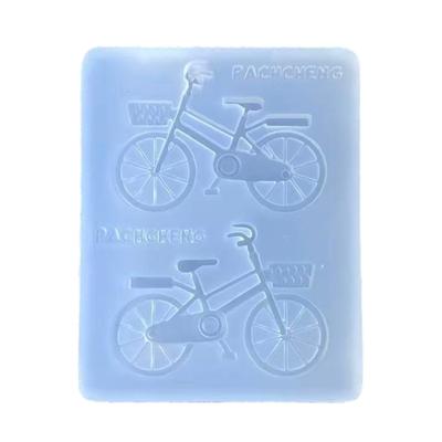 Fahrrad-Thema Silikon-Bastelform für handgefertigten Schmuck Harzkunst Seife Kerzenherstellung Hitzebeständig