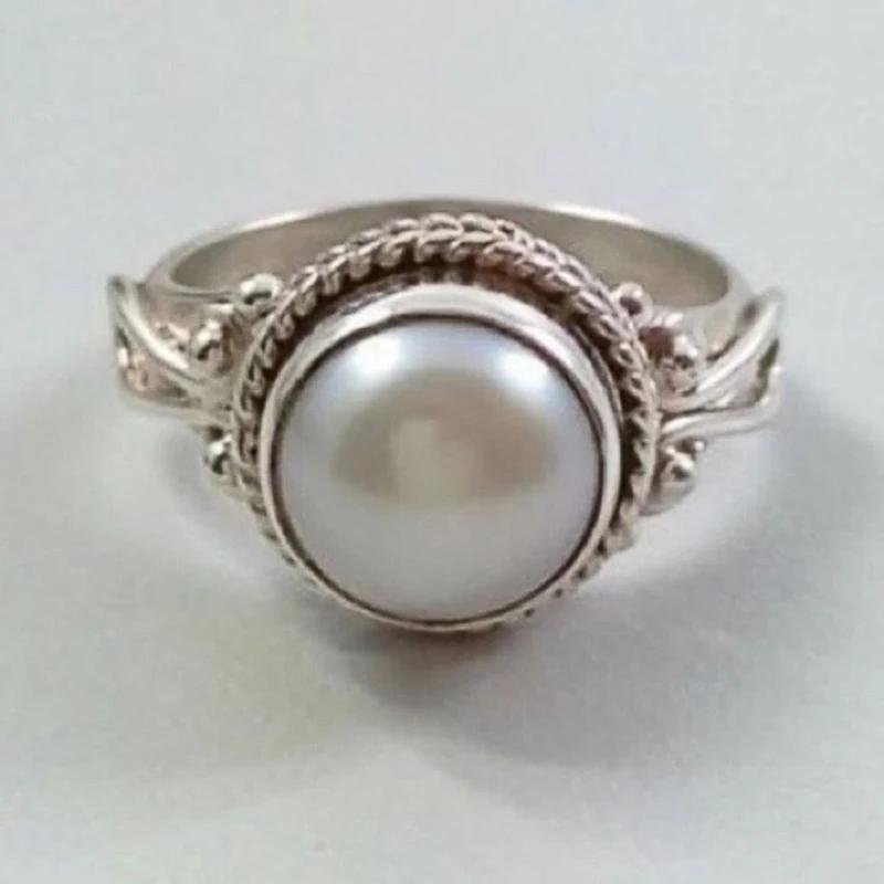 

Великолепные кольца с имитацией жемчуга в винтажном стиле, изысканные аксессуары для пальцев для помолвки, женские элегантные шикарные украшения 10