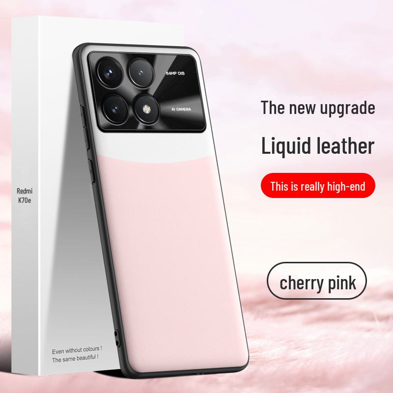 Redmi K70e Liquid Leather Case - Anti-Fall & Anti-Fouling Cover