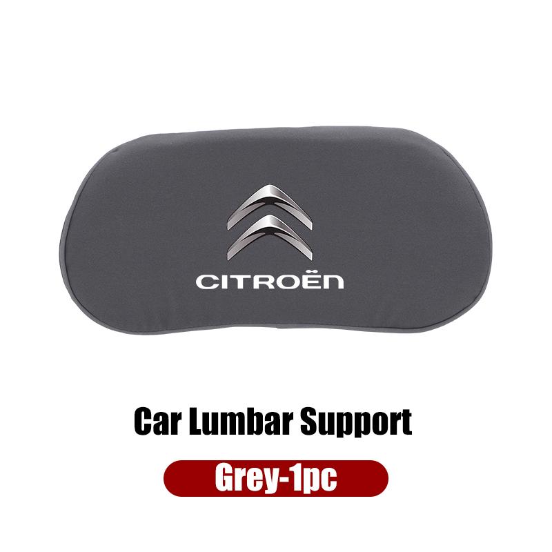 Car Seat Lumbar Support Fur leather Pillow Waist Protector Auto Accessories For Citroen C4 C3 C5 C1 C2 Berlingo Celysee Cactus