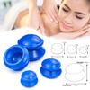 4Pcs Body Massage Moisture Absorber Anti Cellulite Vacuum Silicone Cupping Cup