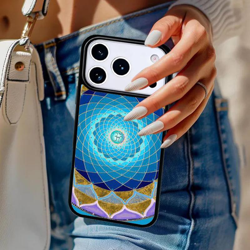 Beautiful painting mandala flower Phone Case For iPhone 17 Air 14 15 13 12 Max Cover For Apple 16 16e 11 Pro Max Plus