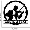 Personalized Violin Player Metal Wall Art, Custom Musician Gift, Music Room Decor, Violinist Sign