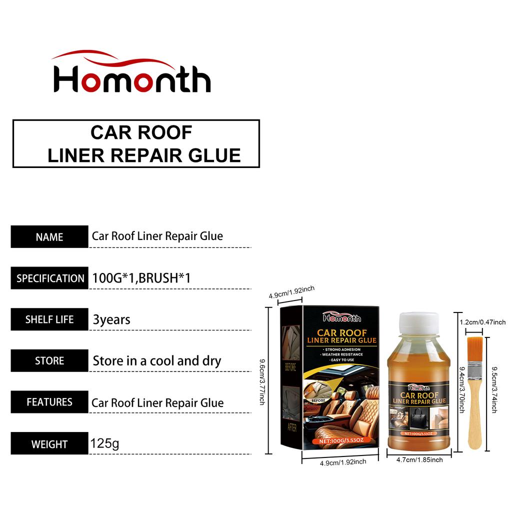 Auto Ceiling Interior Strong Repair Non-Trace Adhesive Brush Kits Special Top Lining Repair Quick Drying Temperature Resistance