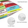 Anesthesia Medication Labels Square Pillowcase Cushion Cover Pillow Case Throw Pillow Cover for Home Sofa Living Room