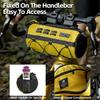 Rhinowalk Waterproof Bicycle Handlebar Bag, Front Bicycle Bag with Frame Storage, Roll Bag, Mountain Bike Commuter Shoulder Bag, Professional Cycling