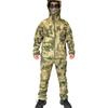 Winter Outdoor Men's Training Suit Tactical Camouflage Assault Plush Waterproof Adventure Skiing Jacket Travel Clothing Workwear