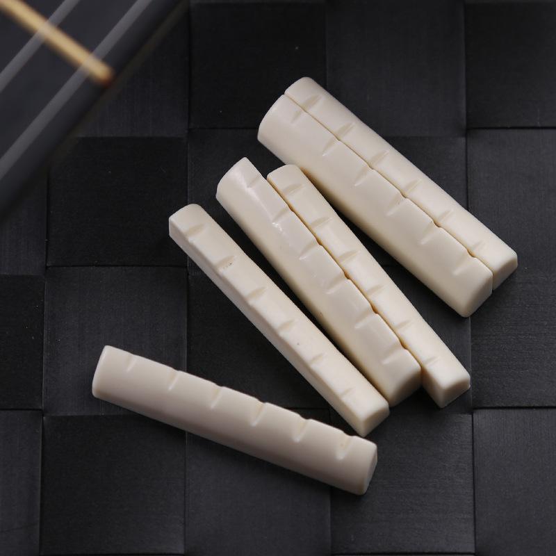 41  Acoustic Guitar Nut & Saddle: Universal Black & White for 41  Guitars