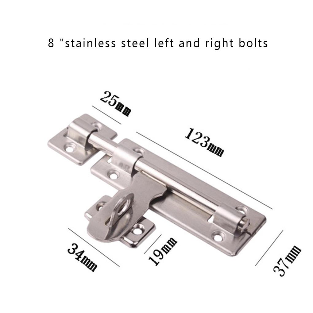 Door Catch Latch Stainless Steel Toilet Shed Hotel Door Window Slide Lock