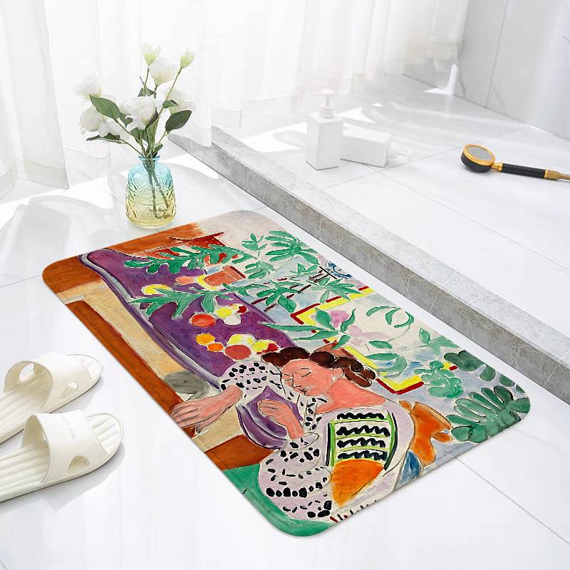 Henri Matisse Art Floor Mats Home Laundry Rug Carpet For Living Room Decor Lounge Area Anti-slip Foot Mat Entrance Doormat
