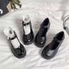 Japanese JK uniform shoes 2025 platform lolita muffin one-word buckle versatile explosion platform Mary Jane small leather shoes