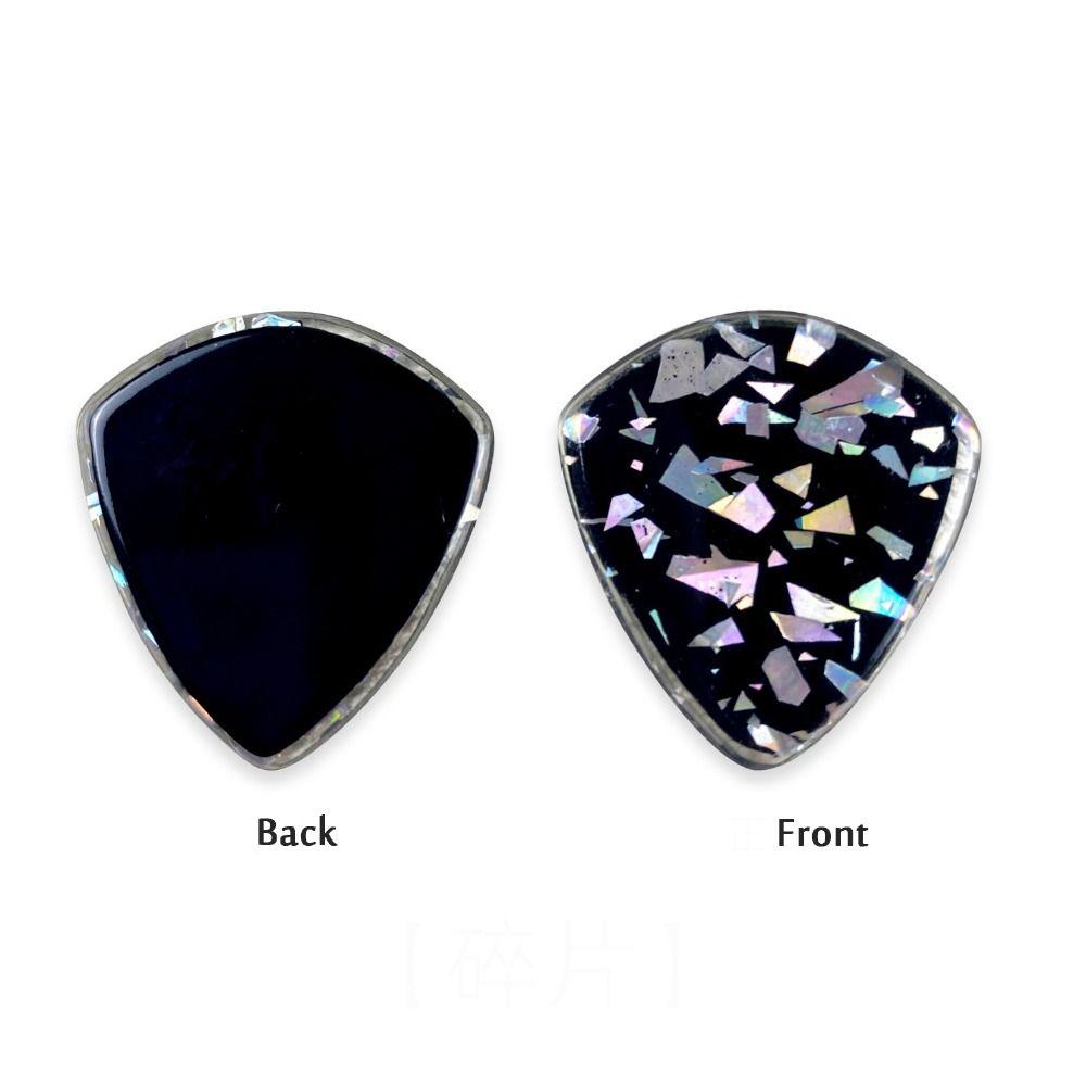 

Resin Guitar Pick Finger Shrapnel Ukulele Picks Universal Guitar Paddle чорний