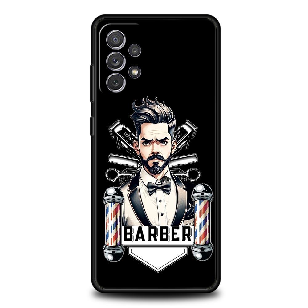 Barber Shop Hair Stylist tools Phone Case For Samsung A15 A13 A51 A71 A41 A31 A21S A03S A05 A35 A55 A23 A25 A33 A53 A73 5G Cover
