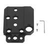 Quick Release Plate Aluminum Alloy Camera Stabilizer Expansion Mounting Base with 1 4 3 8 Inch Holes Cold Shoe