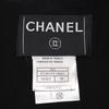 CHANEL [Good condition/domestic regular] 04A P23818V14065 Leather collar with belt Tweed coat 38 blackUsed