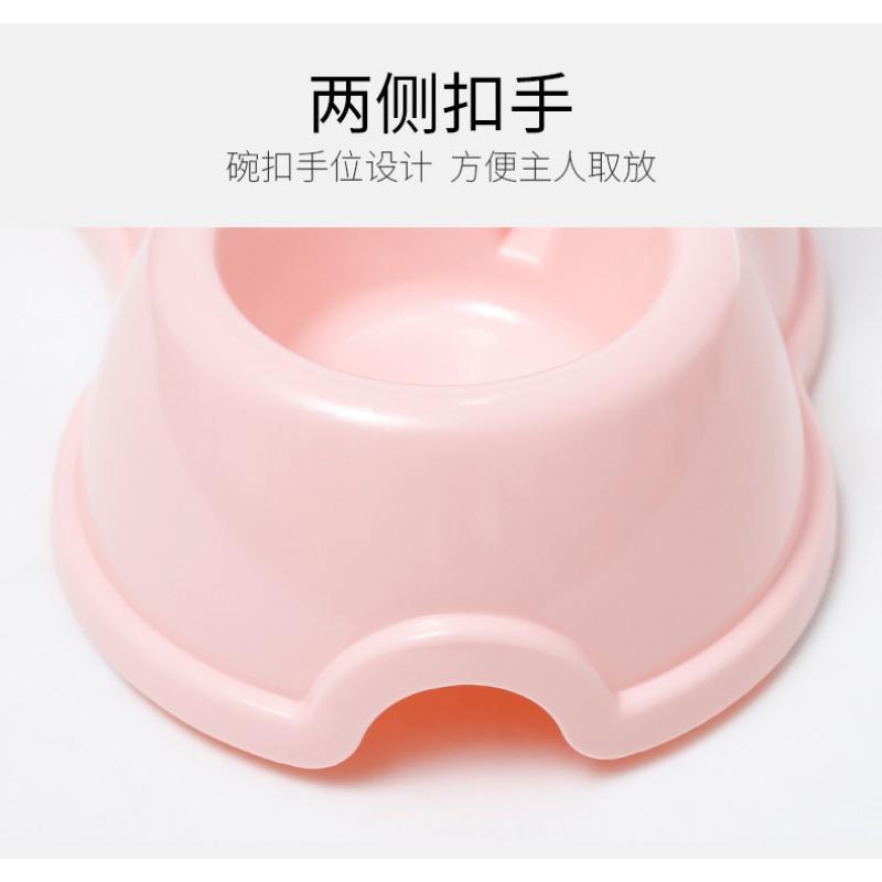 Macaron Color Double Pet Bowl For Cats Anti Slip Auto Water Feeder