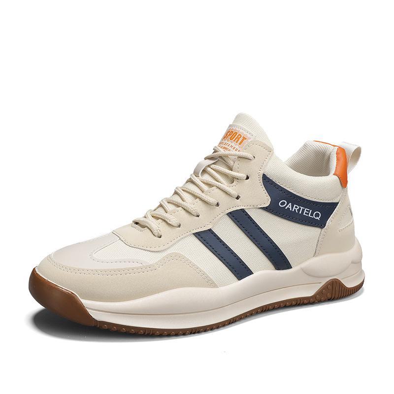 

Кроссовки мужские Four Seasons Mid-Cut на шнуровке - повседневные кроссовки в корейском стиле для молодежи DM-2266; 42 оранжевый